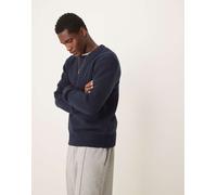 Selected - Maglione girocollo oversize lavorato blu navy L