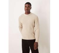 Selected - Maglione lavorato color crema-Bianco L