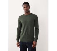 Selected - Maglione lavorato girocollo color verde scuro L