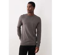 Selected - Maglione lavorato girocollo grigio scuro L