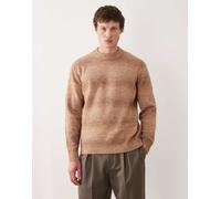 Selected - Maglione lavorato marrone sfumato XL