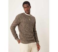 Selected - Maglione testurizzato marrone misto XXL
