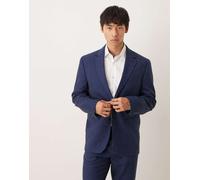 Selected - Malik - Blazer blu navy vestibilità classica in misto lino 46
