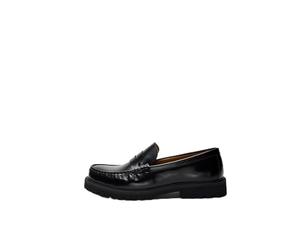 SELECTED MEN Loafer, Slhhugo Leather Plain Penny Mocassini Uomo, Nero, 42 EU