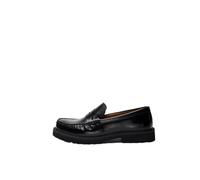 SELECTED MEN Loafer, Slhhugo Leather Plain Penny Mocassini Uomo, Nero, 45 EU