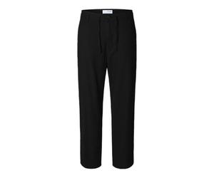 SELECTED MEN Slh220 Loose Brody Linen BLD Pant Noos, Nero, L