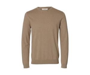 SELECTED MEN Slhberg Crew Neck Noos, Savannah Tan, XL