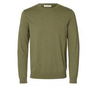 SELECTED MEN Slhberg Crew Neck Noos, Verde - Deep Lichen Green, M