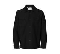 SELECTED MEN Slholiver Sweat Overshirt Noos, Nero, L Uomo
