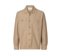 SELECTED MEN Slholiver Sweat Overshirt Noos, Savannah Tan, M Uomo