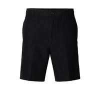 SELECTED MEN Slhregular-Leroy Linen BLD Shorts Noos, Nero, L Uomo
