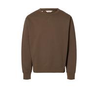 SELECTED MEN Slhrelaxluke LS Sweat Crew Neck, Scaglie di Cioccolato, M