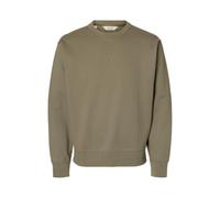 SELECTED MEN Slhrelaxluke LS Sweat Crew Neck, Vetiver, XL