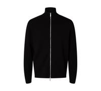 SELECTED MEN Slhteller Fn Relaxed Zip Cardigan Noos, Nero, L
