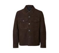SELECTED MEN Slhthom Suede Overshirt Noos, Demitasse, L Uomo