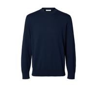 SELECTED MEN Slhtorino LS Knit Crew Neck Noos, Blazer Blu Marine, L