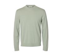 SELECTED MEN Slhtorino LS Knit Crew Neck Noos, Grigio Acqua, L