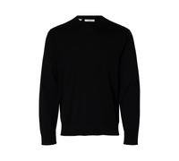 SELECTED MEN Slhtorino LS Knit Crew Neck Noos, Nero, L