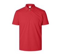 SELECTED MEN SS Slhfave Noos-Polo con Zip, Stella di Natale, L Uomo