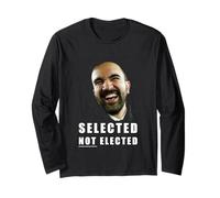 Selected Not Elected - Zohran Mamdani Funny Graphic Maglia a Manica