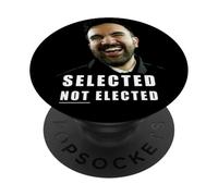 Selected NOT Elected - Zohran Mamdani Funny Graphic PopSockets PopGrip Adesivo