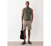 Selected - Pantaloncini chino kaki-Grigio L