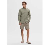 Selected - Pantaloncini chino marroni-Marrone XL