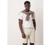 Selected - Pantaloncini chino slim color crema-Bianco L