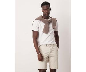 Selected - Pantaloncini chino slim color crema-Bianco XXL