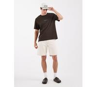 Selected - Pantaloncini in denim ampi color crema-Bianco L