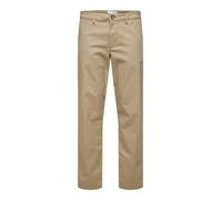 SELECTED Pantaloni chino 'New Miles' camello / nero / bianco Uomo SELECTED 33x34 camello / nero / bianco