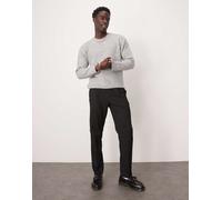 Selected - Pantaloni comodi affusolati neri con fascia in vita-Nero S