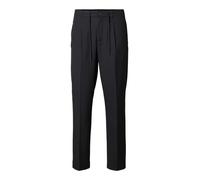 SELECTED HOMME Pantaloni con pieghe 'SLHLEROY' nero, Taglia 46