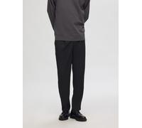 SELECTED HOMME Pantaloni con pieghe 'SLHLEROY' nero, Taglia 50-52