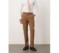 Selected - Pantaloni da abito slim color cuoio scuro-Marrone 48