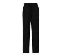 Selected Femme - Pantaloni a fondo ampio in misto lino nero 38