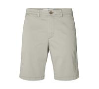 Selected - Pantaloncini chino slim color crema-Bianco M