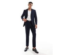 Selected - Pantaloni slim blu navy in misto lana 50