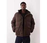 Selected - Piumino corto in nylon marrone XXL