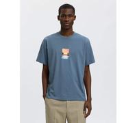 Selected - Polo blu miraggio S