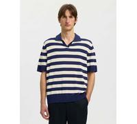 Selected - Polo color caverna oceanica-Blu L