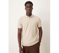 Selected Berg Short Sleeve Polo Beige L Uomo