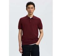 Selected - Polo color tawny port-Rosso XXL