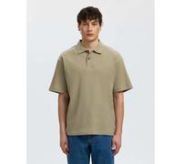 Selected - Polo color vetiver-Verde L