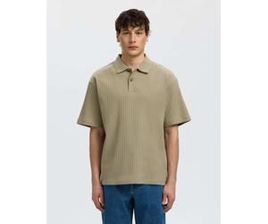 Selected - Polo color vetiver-Verde M