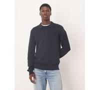 Selected - Polo in maglia 100% cotone color blu navy XS