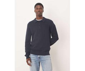 Selected - Polo in maglia 100% cotone color blu navy XS