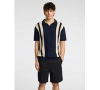 Selected - Polo in maglia color sky captain-Grigio XXL