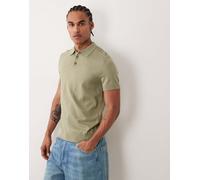 Selected - Polo in maglia di 100% cotone verde XXL