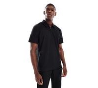 Selected - Polo plissé nera con zip corta-Nero M